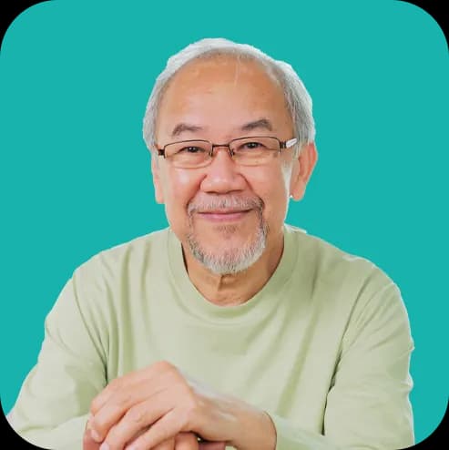 Ilustrasi kategori kesehatan: Lansia usia 60+ Tahun